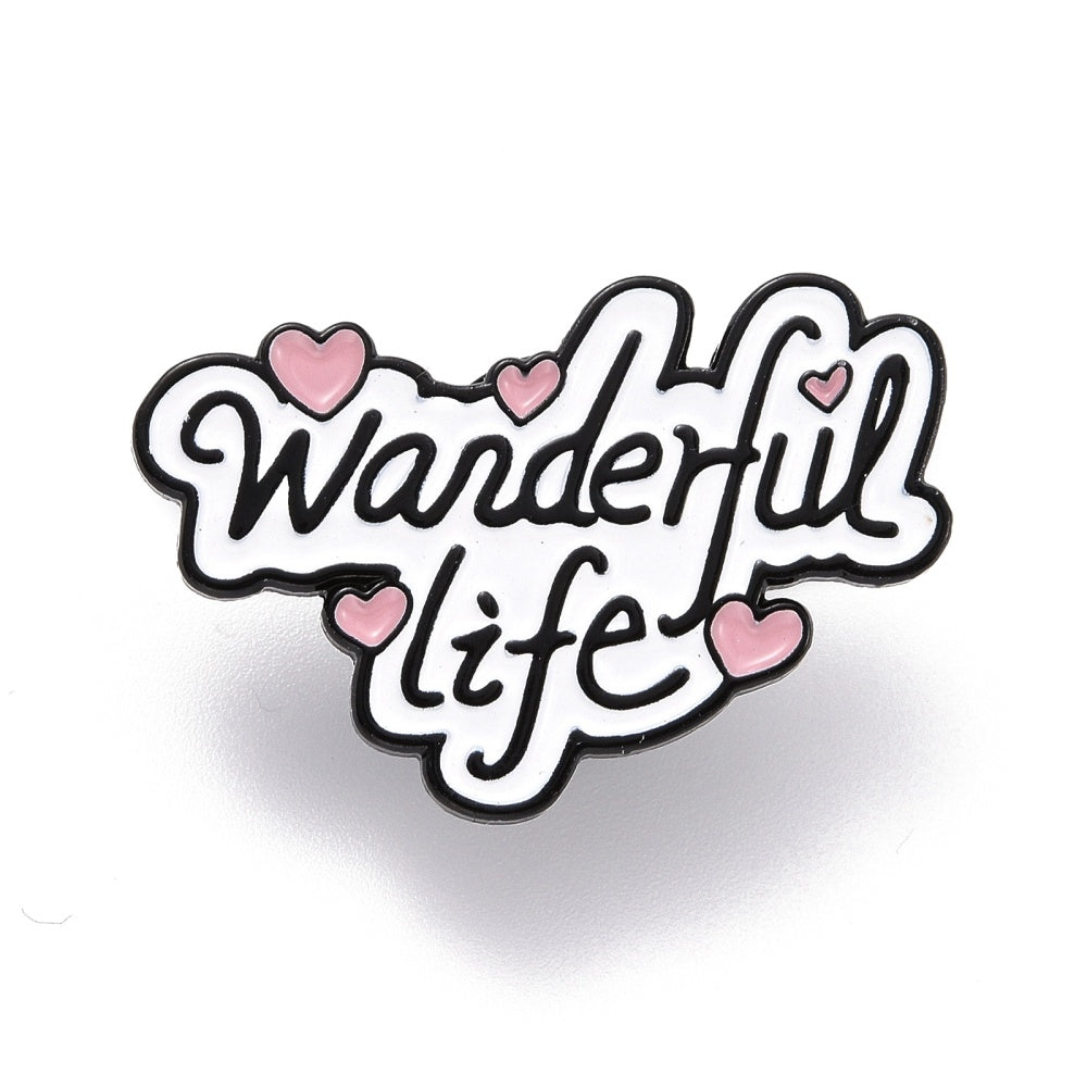 'Wonderful life' enamel pin