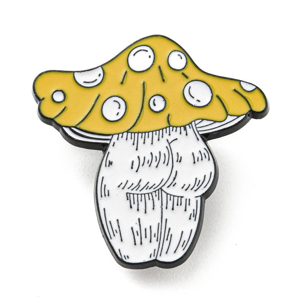 Mushroom elf butt enamel pin