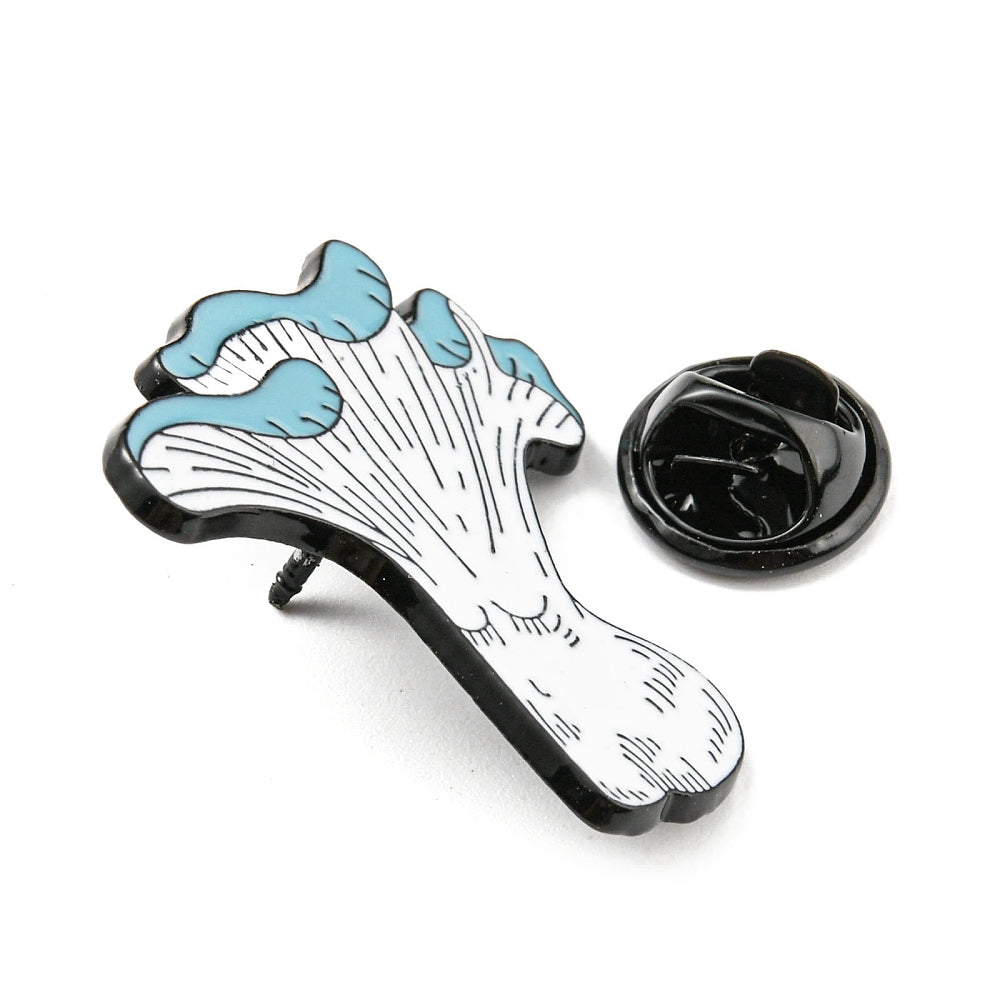 Mushroom elf body enamel pin