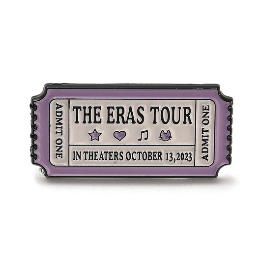 'The eras tour' ticket enamel pin