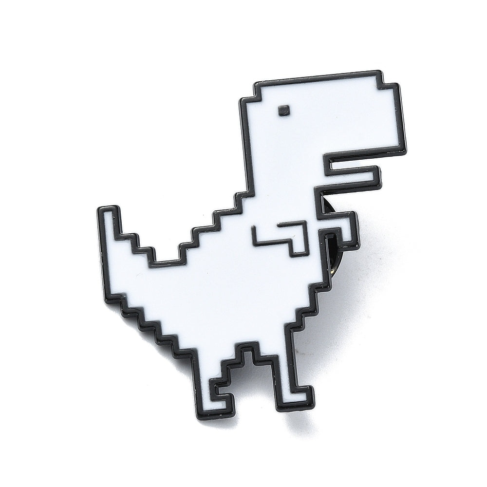 Error dinosaur enamel pin