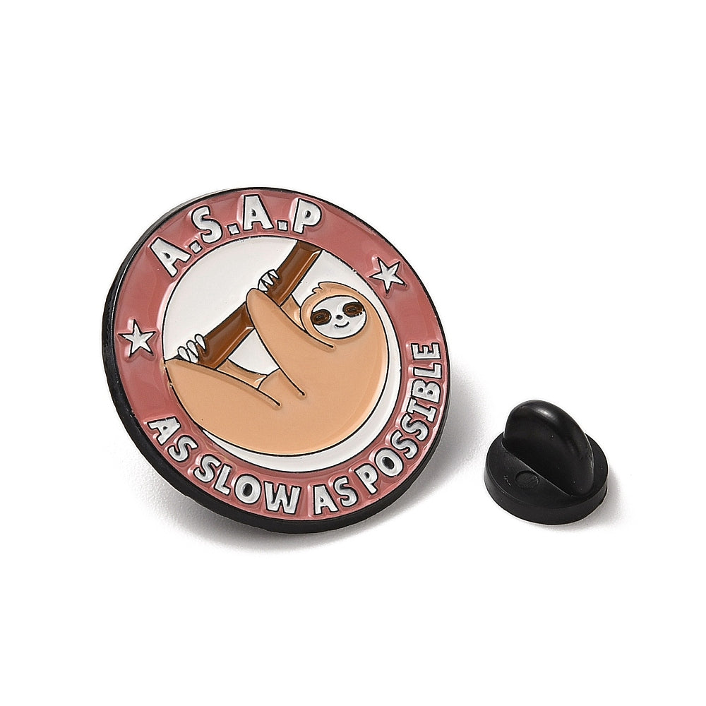 'ASAP as slow as possible' enamel pin