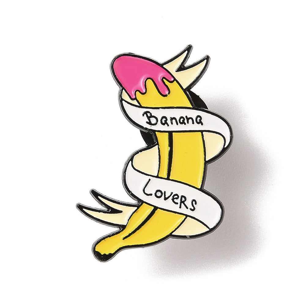 Banana lovers enamel pin