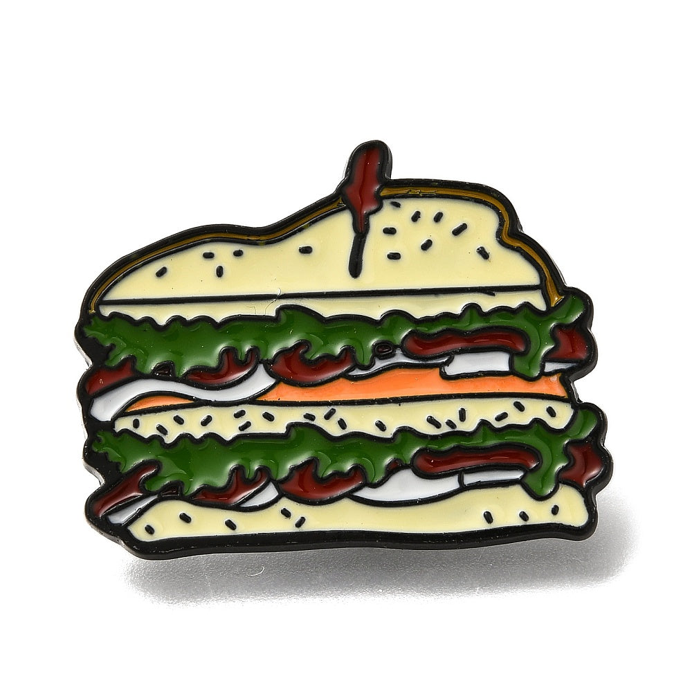 Sandwich enamel pin