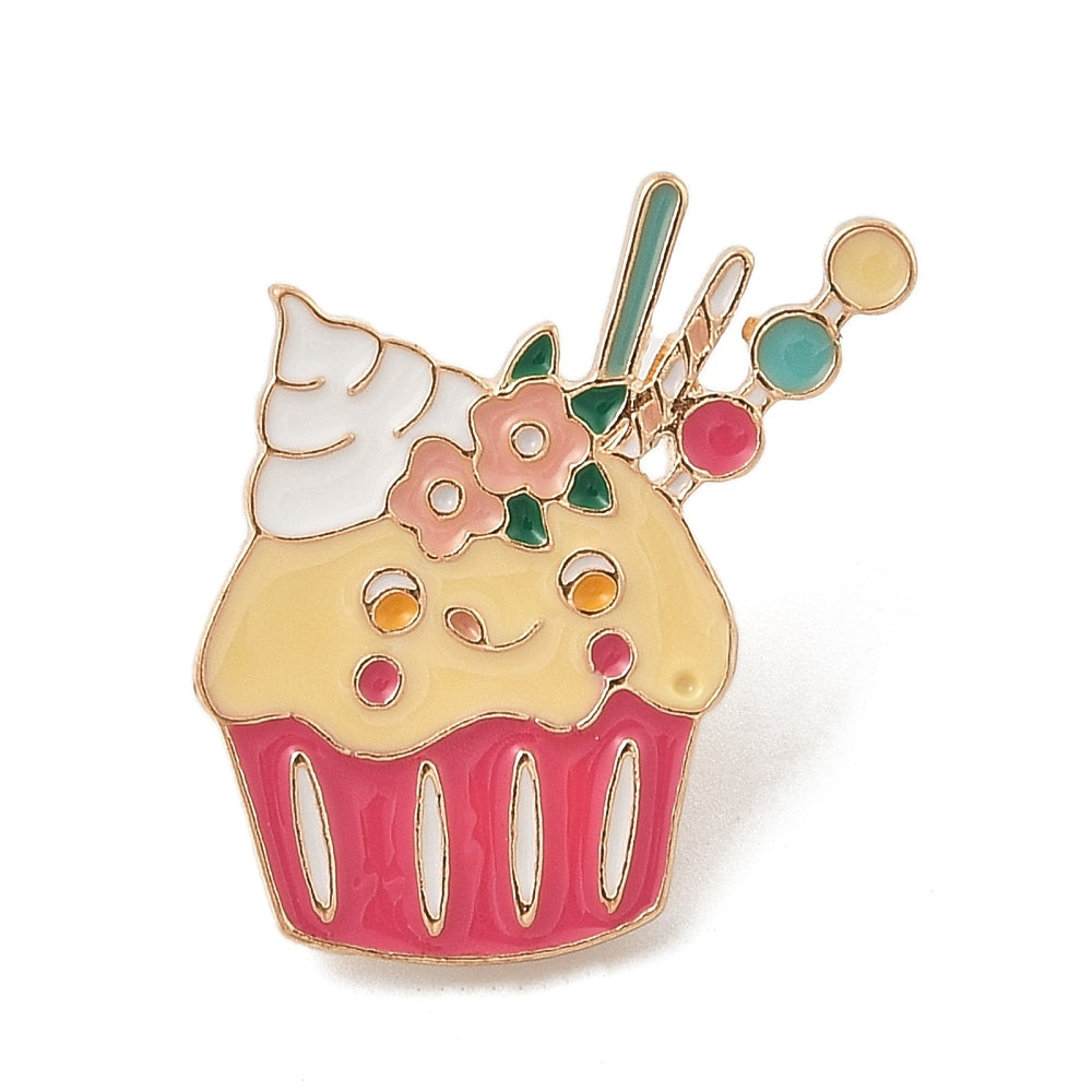 Cupcake muffin enamel pin