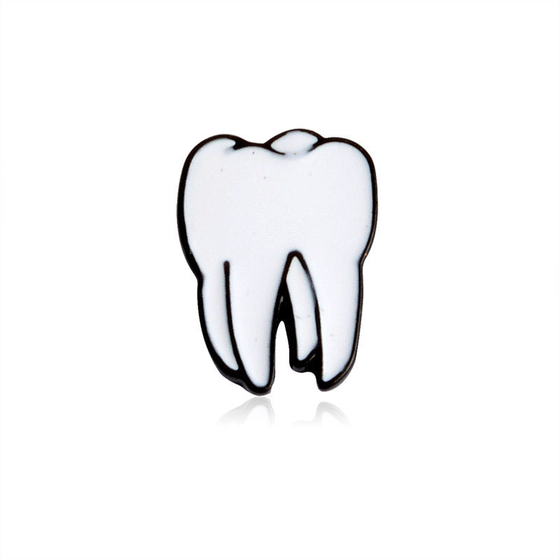 Molar tooth enamel pin