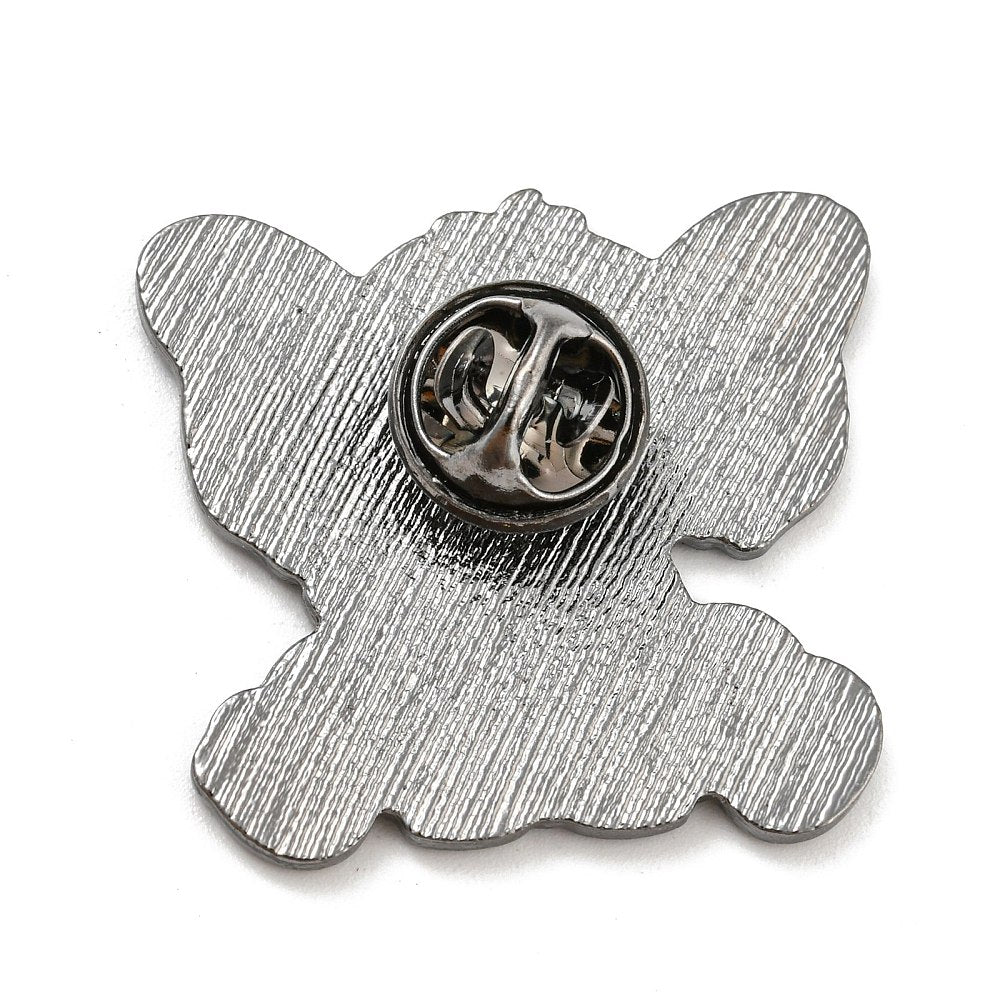 Grey elephant enamel pin