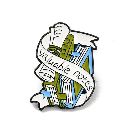 'Valuable notes' enamel pin