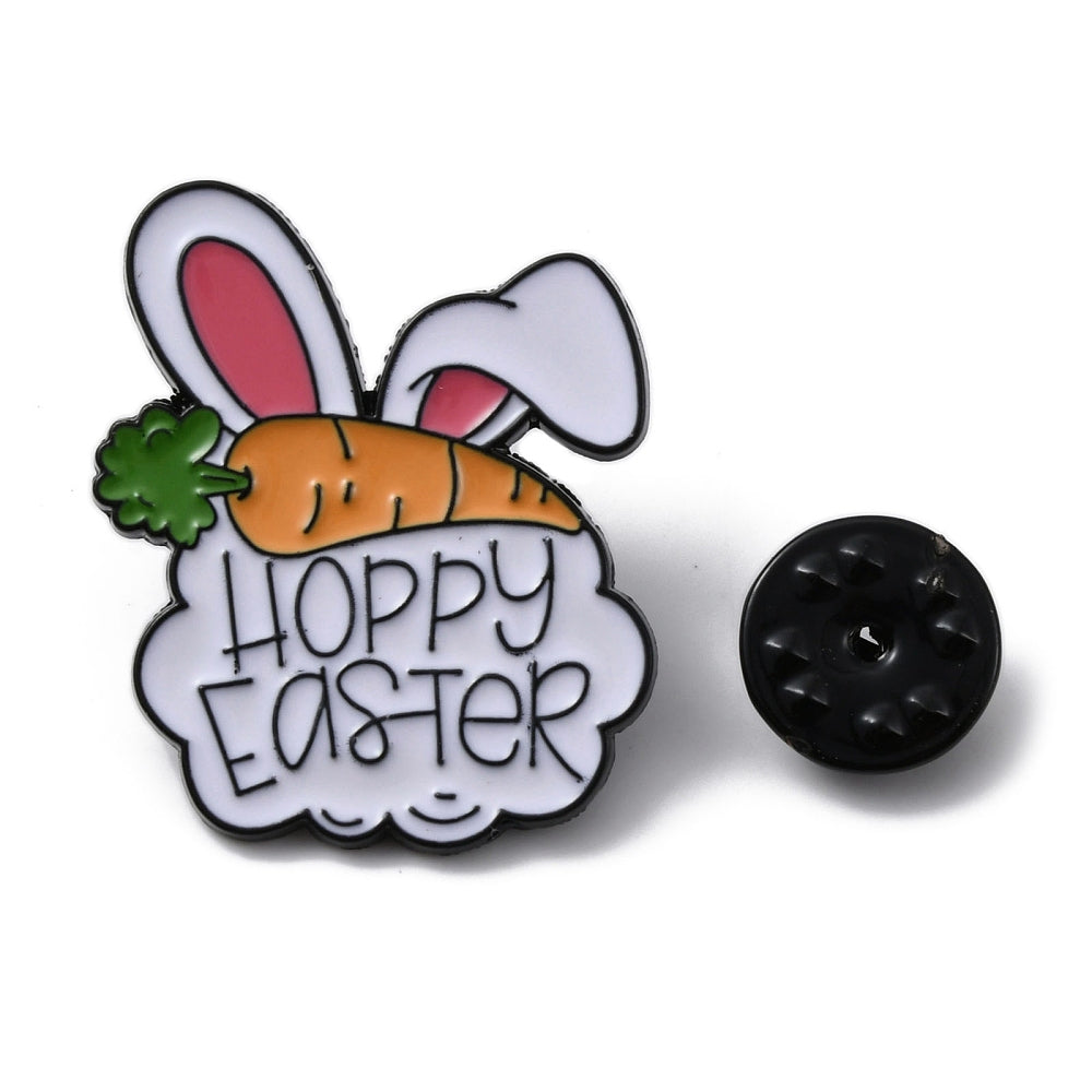 Easter bunny ears 'Hoppy Easter' enamel pin