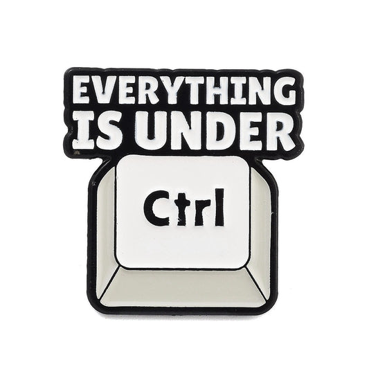 'Everything is under Ctrl' enamel pin