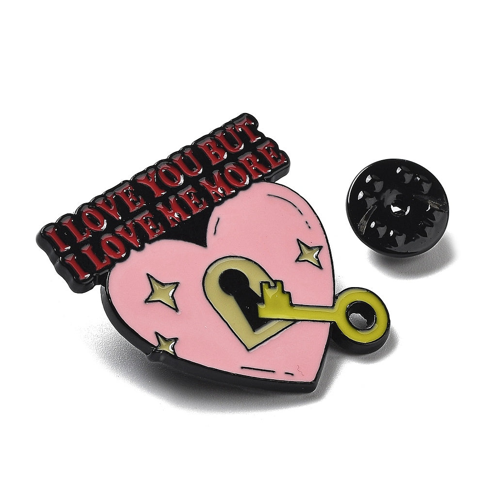 'I love you but I love me more' enamel pin