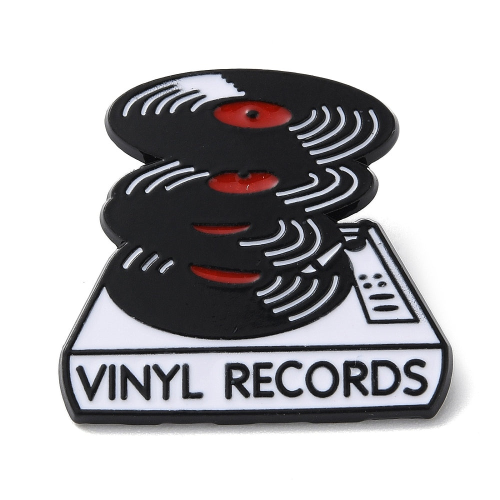 'Vinyl records' enamel pin