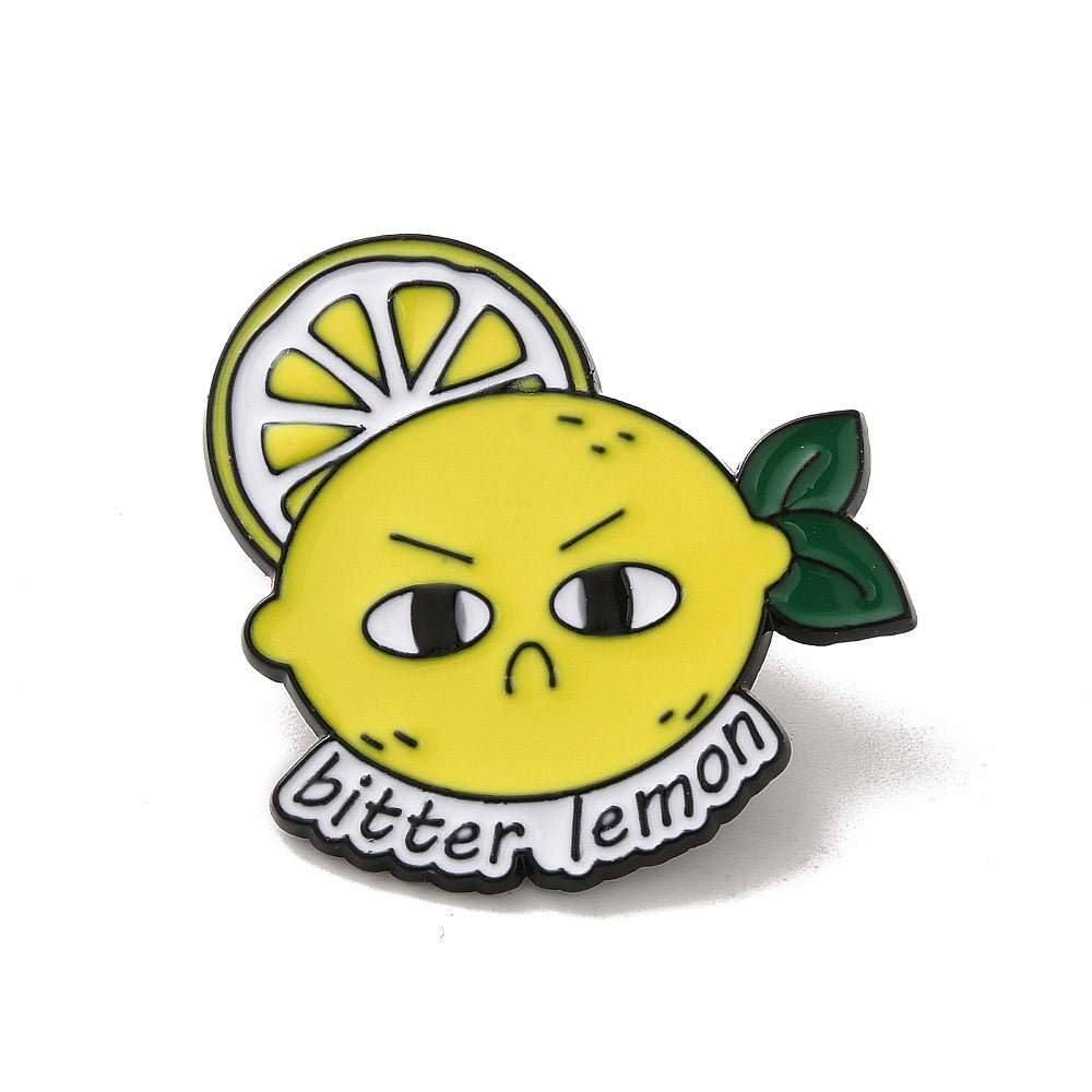 'Bitter lemon' enamel pin