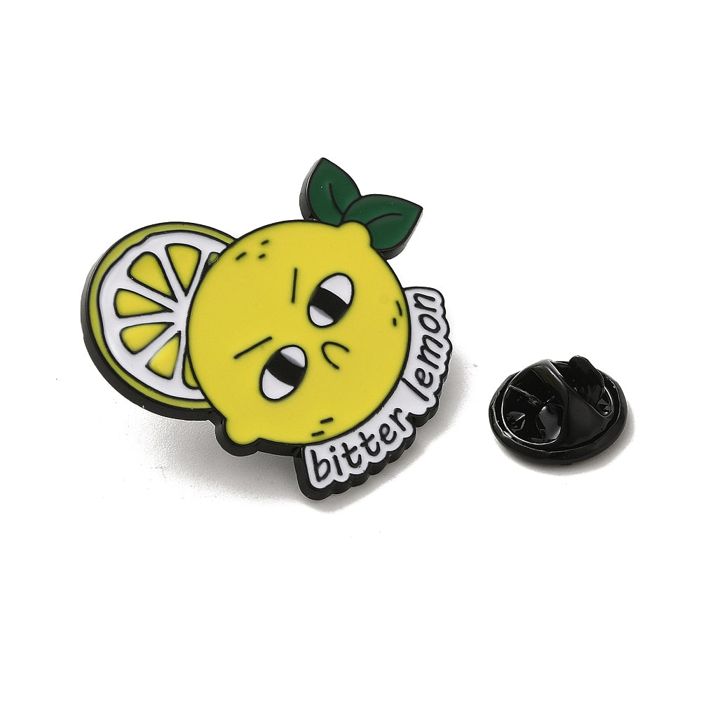 'Bitter lemon' enamel pin