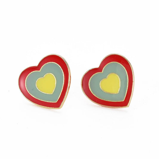 Heart enamel pin