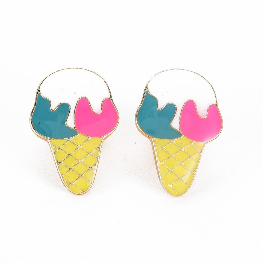 Ice cream enamel pin