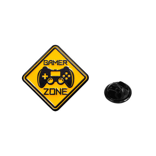 'gamer zone' enamel pin