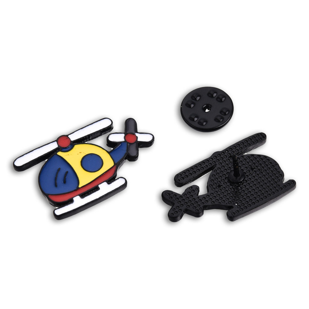 Helicopter enamel pin