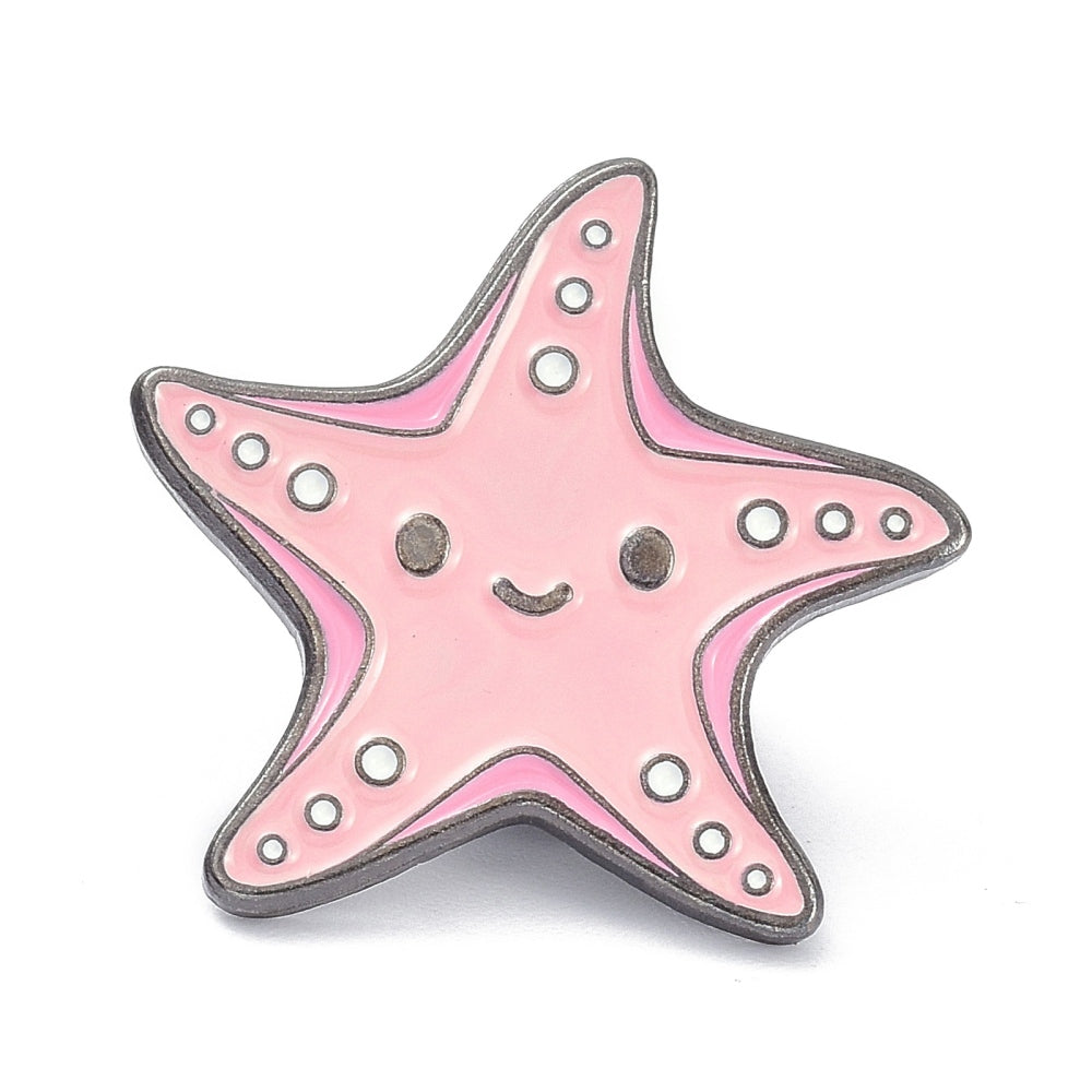 Starfish enamel pin