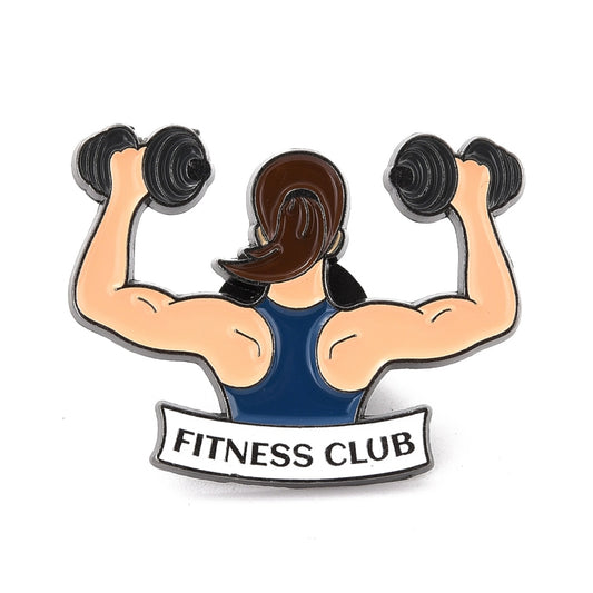 'Fitness club' enamel pin